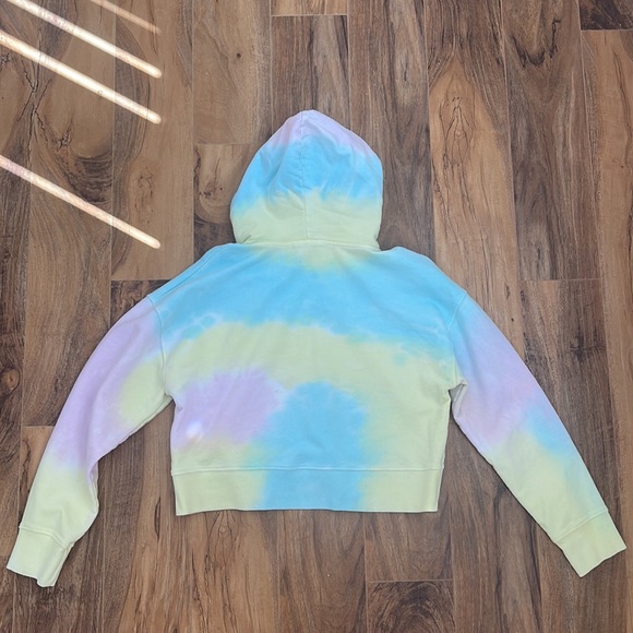 FRANKIE’S BIKINIS Burl Sweatshirt Rainbow Tie Dye / Blue Pink yellow/ M women - Picture 3 of 4